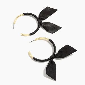 J. Crew Ribbon-wrapped hoop earrings